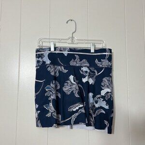 ATHLETA Skort Skirt Womens Blue Floral Size S EUC